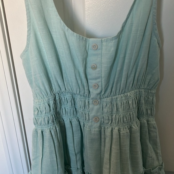 Urban Outfitters Hailey Mini Dress Babydoll Seafoam S - Picture 3 of 8